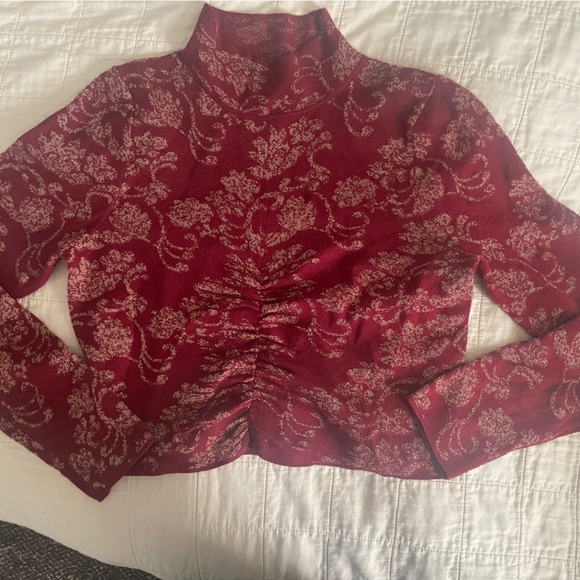 Anthropologie ruched mock neck sweater - Picture 2 of 4